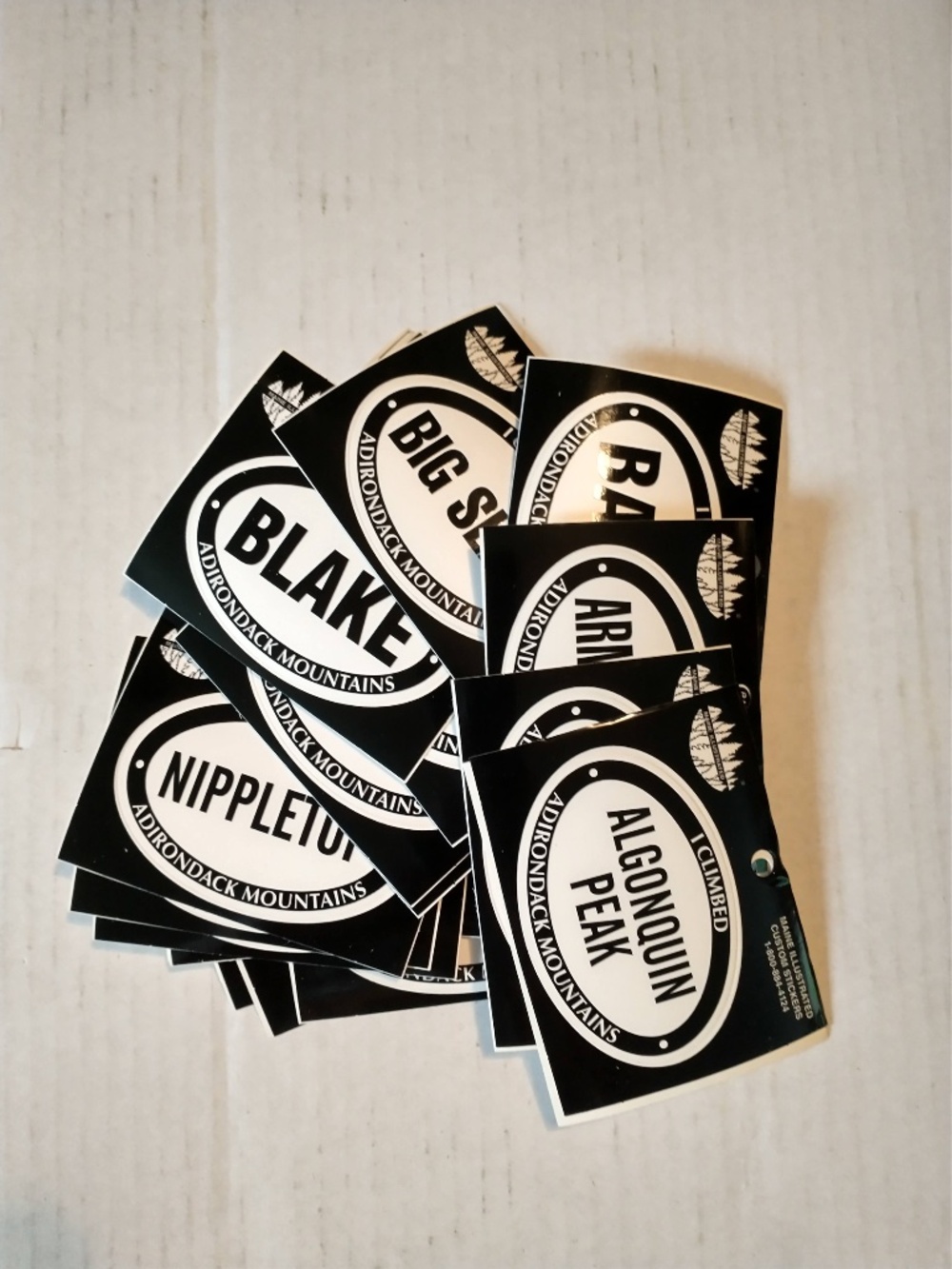 NEW Complete Set of All 46 Adirondack High Peaks Stickers